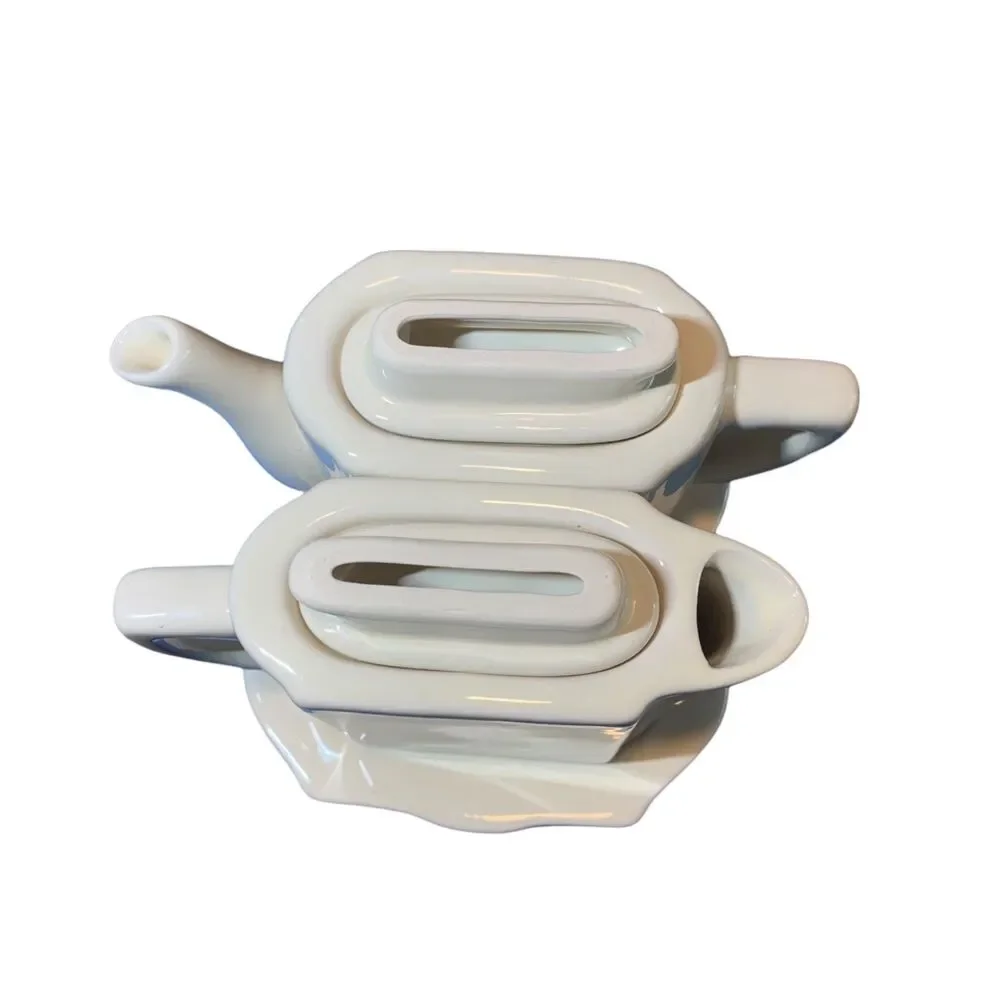 Restoration Hardware Cream Tea for Two Pour Deux Set Stoneware